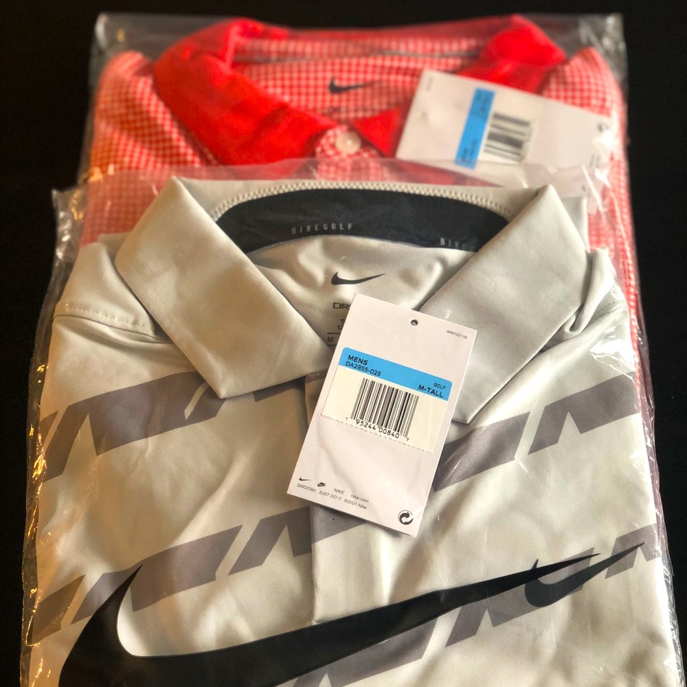 Two Nike Golf Polos